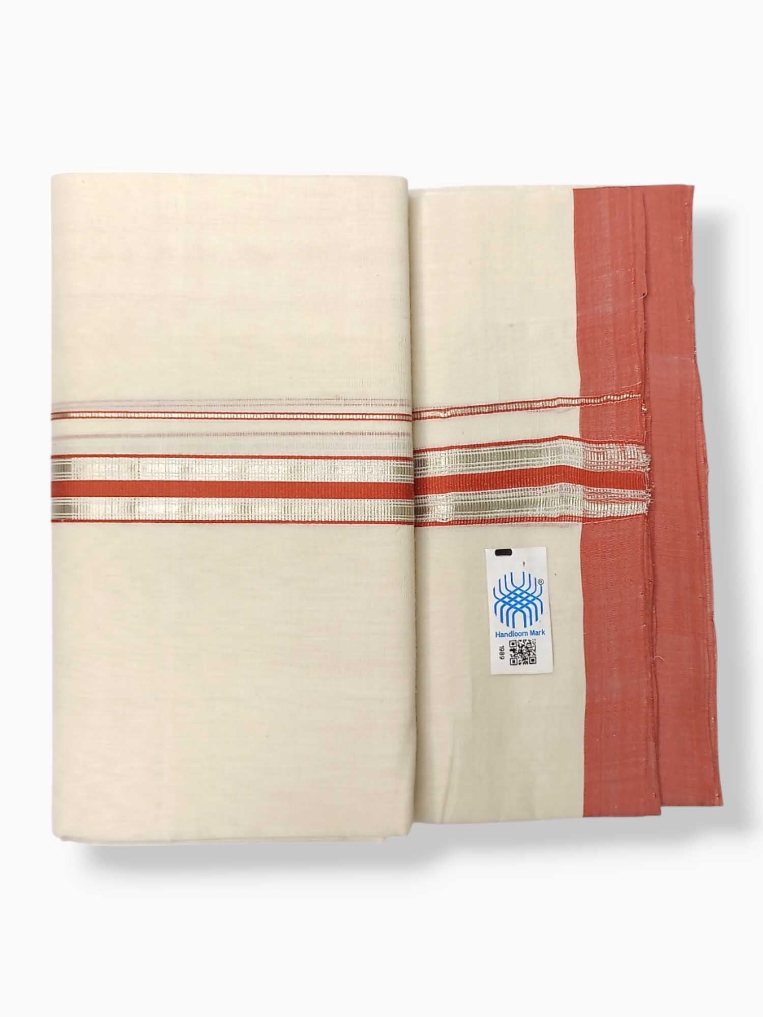 Kerala Balaramapuram Pure Cotton Handloom Mundu/Dhoti