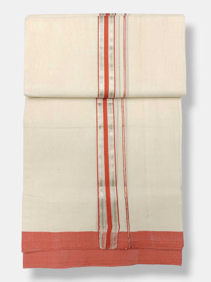 Kerala Balaramapuram Pure Cotton Handloom Mundu/Dhoti