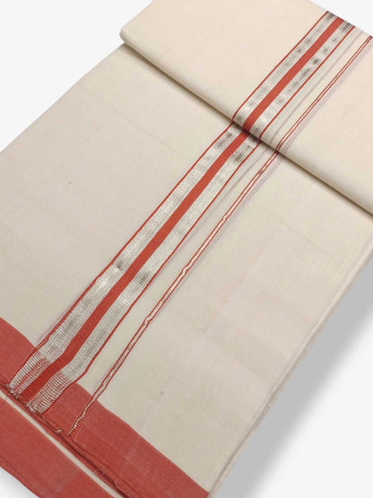 Kerala Balaramapuram Pure Cotton Handloom Mundu/Dhoti