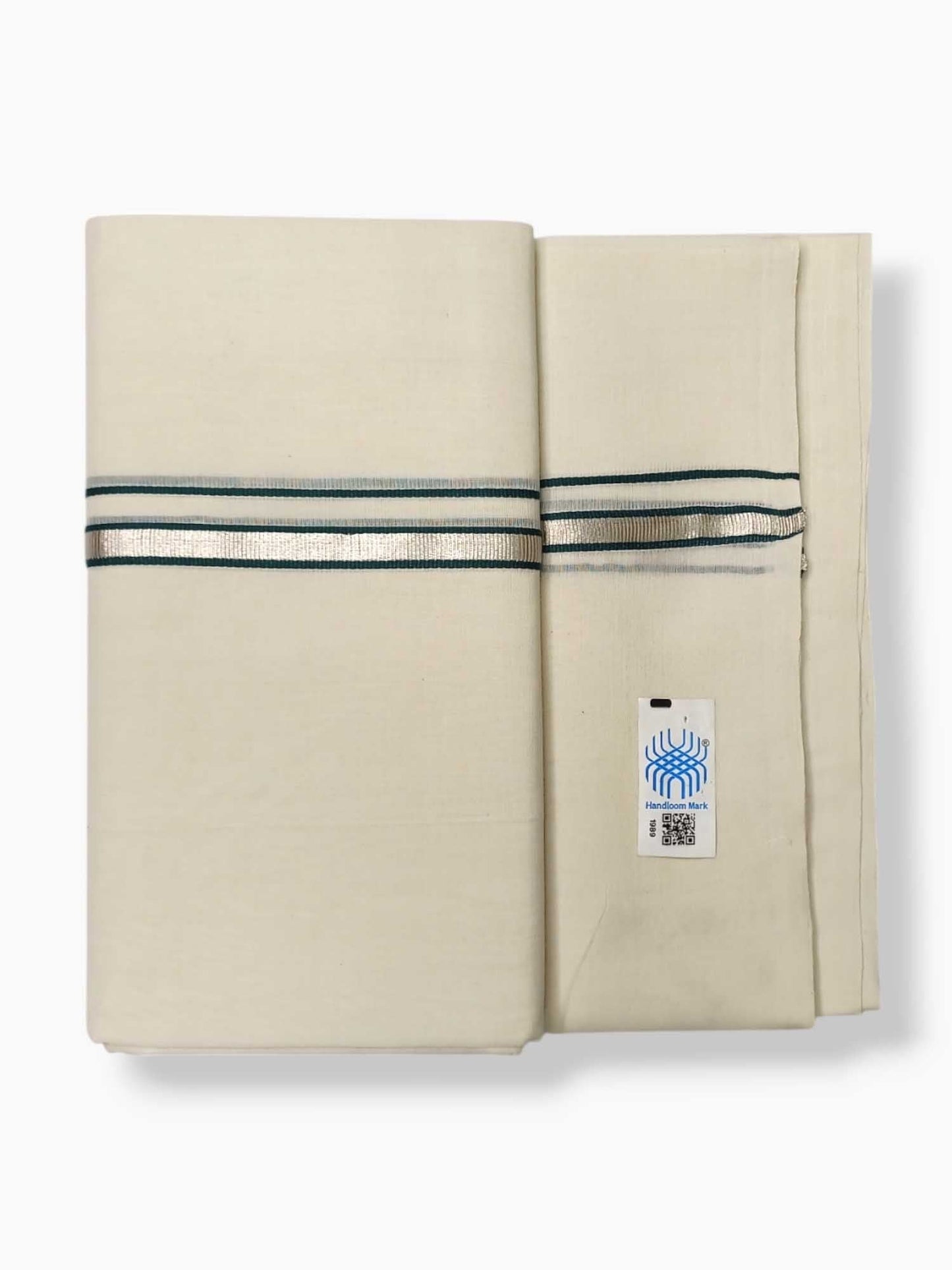 Kerala Balaramapuram Pure Cotton Handloom Mundu/Dhoti