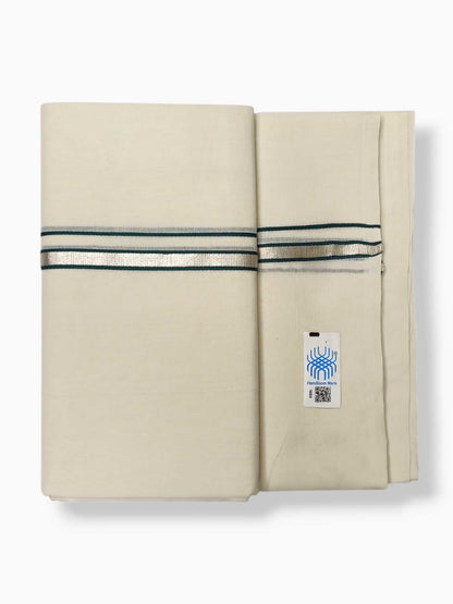Kerala Balaramapuram Pure Cotton Handloom Mundu/Dhoti