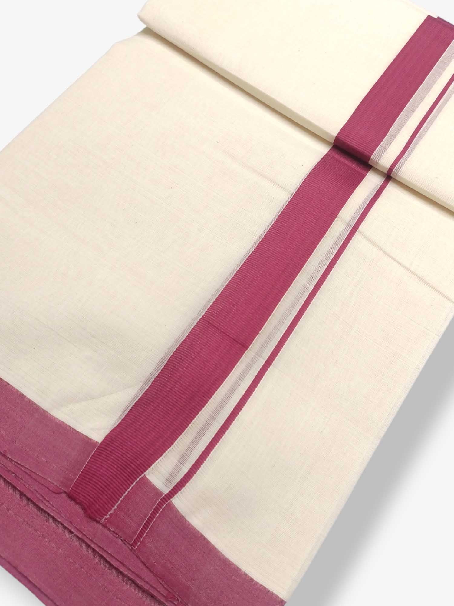 Kerala Balaramapuram Pure Cotton Handloom Mundu/Dhoti