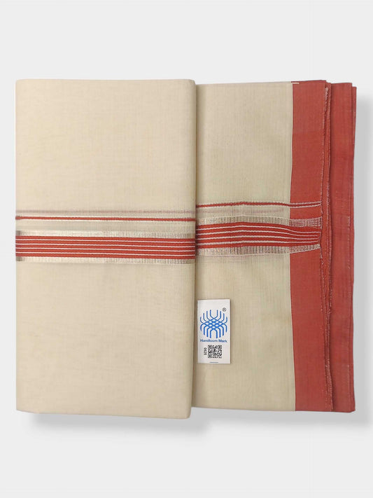 Kerala Balaramapuram Pure Cotton Handloom Mundu/Dhoti