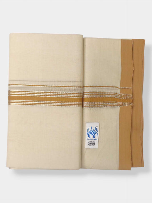 Kerala Balaramapuram Pure Cotton Handloom Mundu/Dhoti