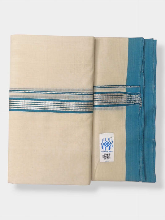 Kerala Balaramapuram Pure Cotton Handloom Mundu/Dhoti
