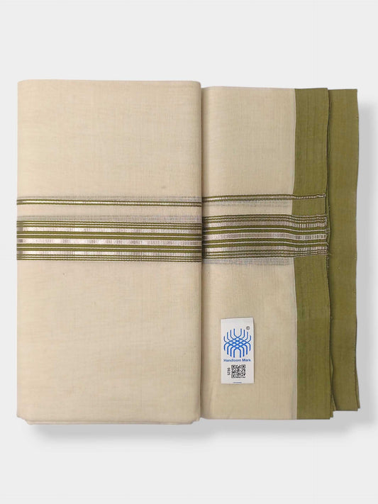 Kerala Balaramapuram Pure Cotton Handloom Mundu/Dhoti