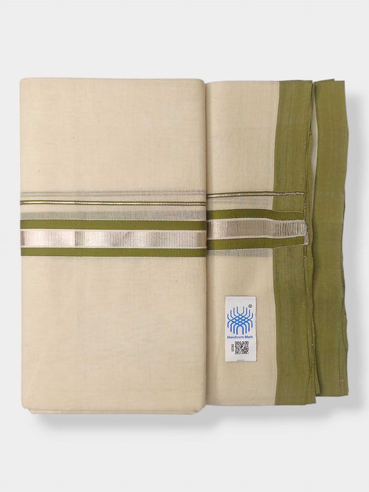 Kerala Balaramapuram Pure Cotton Handloom Mundu/Dhoti