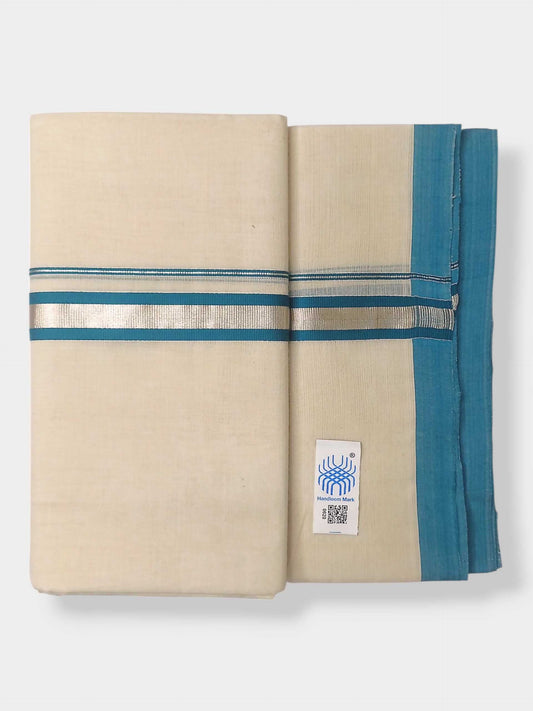 Kerala Balaramapuram Pure Cotton Handloom Mundu/Dhoti