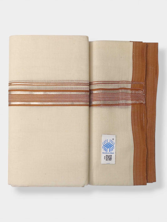Kerala Balaramapuram Pure Cotton Handloom Mundu/Dhoti