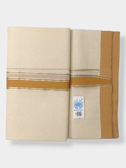 Kerala Balaramapuram Pure Cotton Handloom Mundu/Dhoti