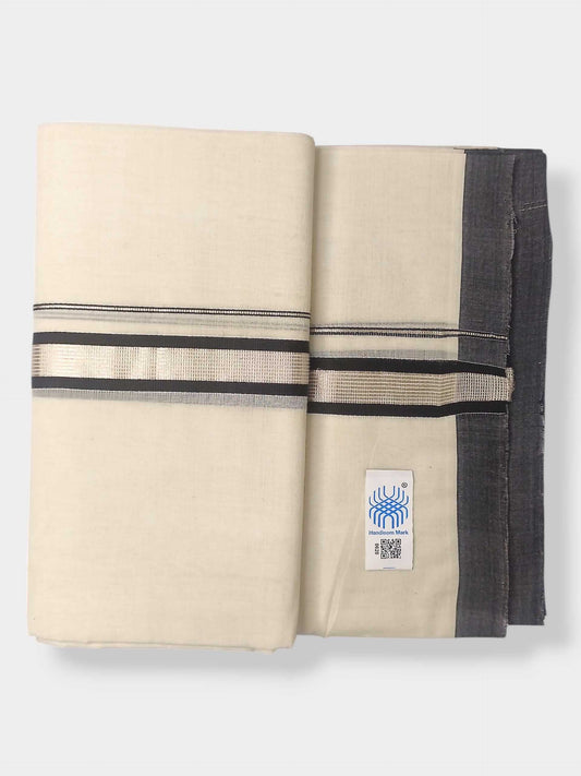 Kerala Balaramapuram Pure Cotton Handloom Mundu/Dhoti