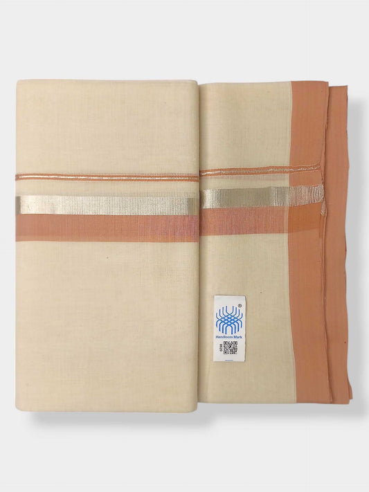 Kerala Balaramapuram Pure Cotton Handloom Mundu/Dhoti