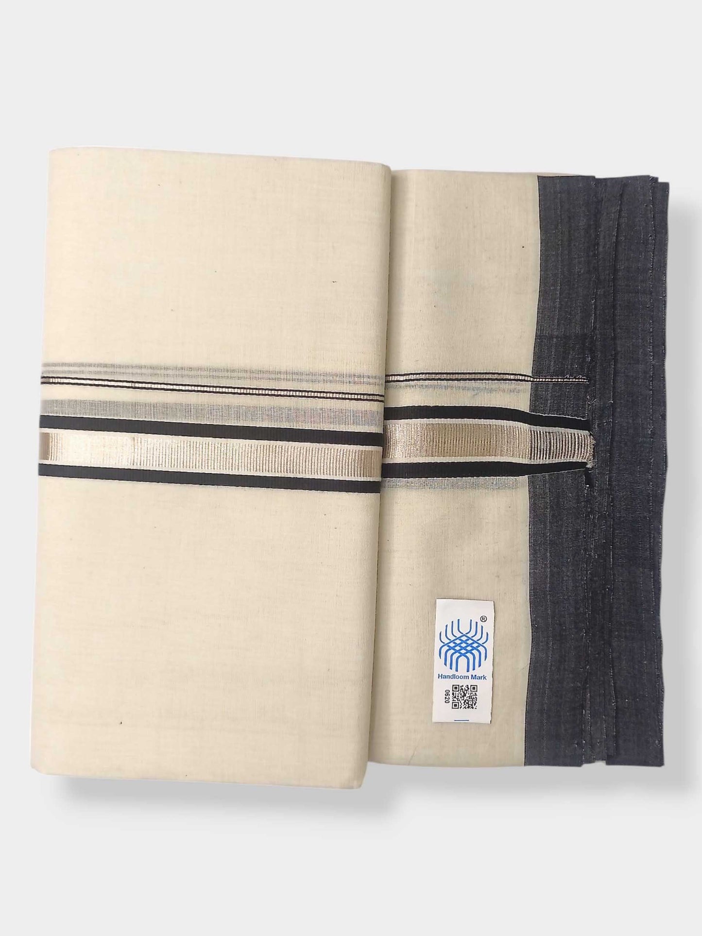 Kerala Balaramapuram Pure Cotton Handloom Mundu/Dhoti