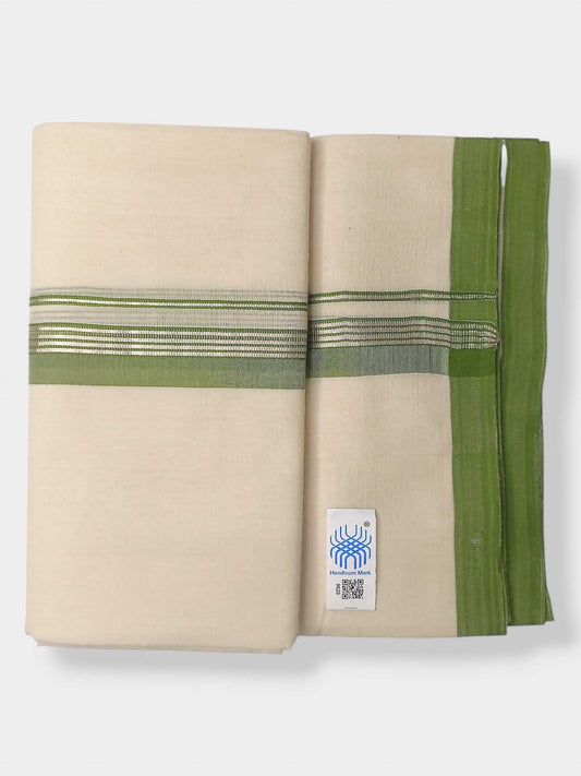 Kerala Balaramapuram Pure Cotton Handloom Mundu/Dhoti