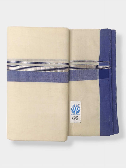 Kerala Balaramapuram Pure Cotton Handloom Mundu/Dhoti