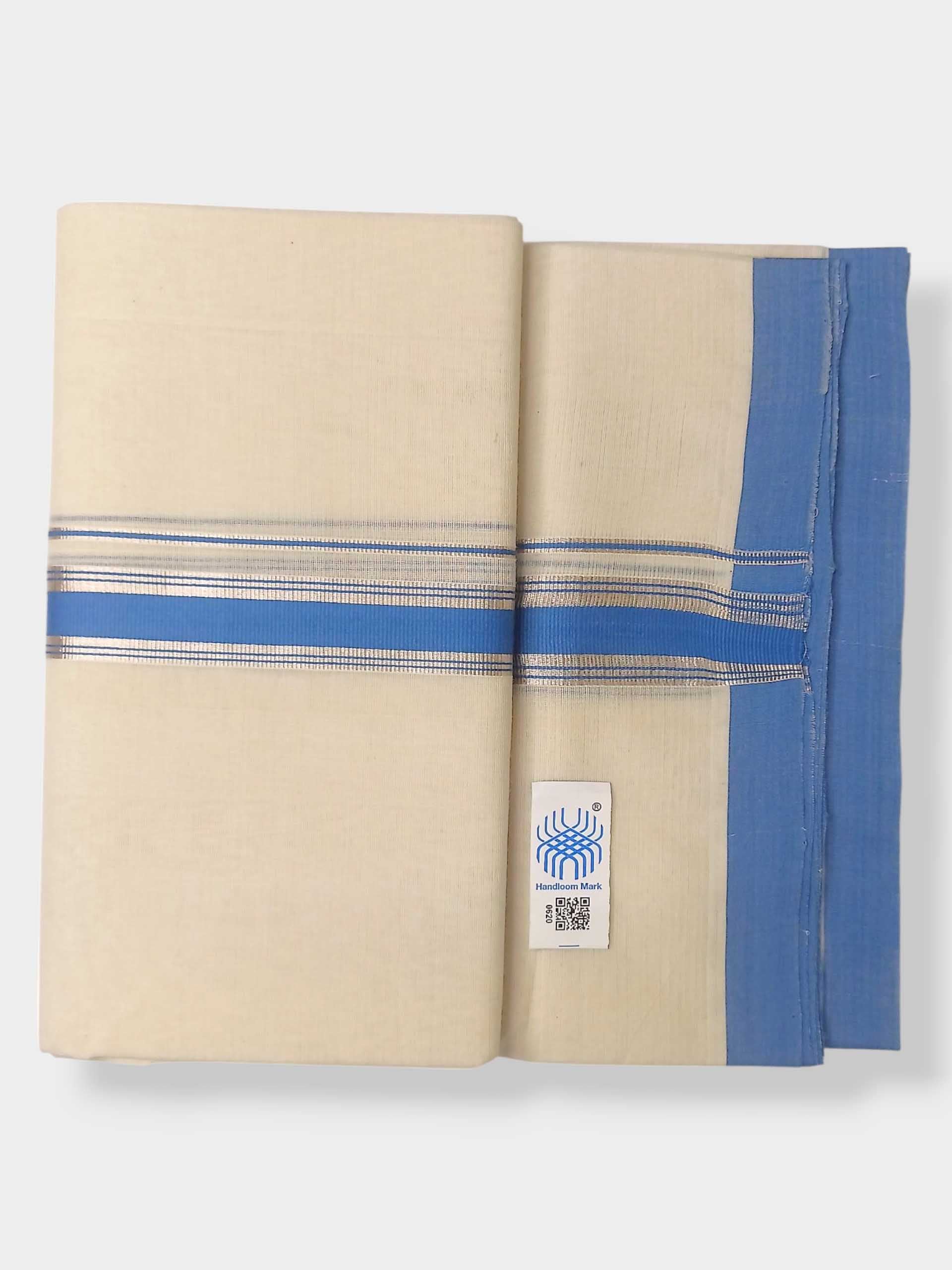 Kerala Balaramapuram Pure Cotton Handloom Mundu/Dhoti