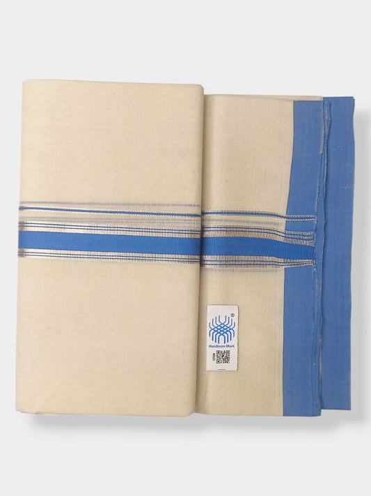 Kerala Balaramapuram Pure Cotton Handloom Mundu/Dhoti