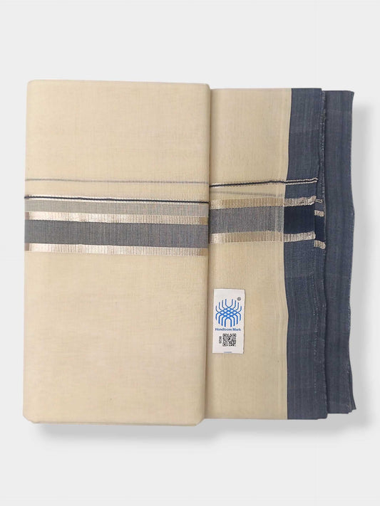 Kerala Balaramapuram Pure Cotton Handloom Mundu/Dhoti