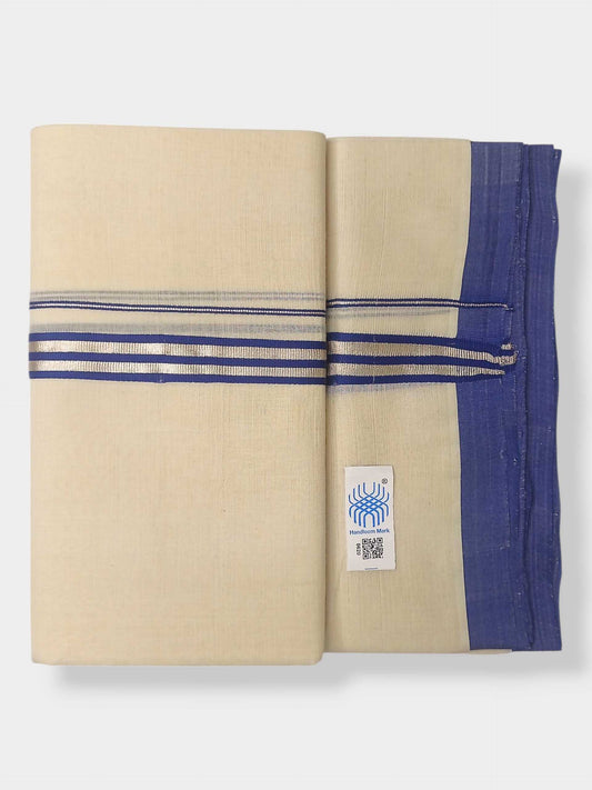 Kerala Balaramapuram Pure Cotton Handloom Mundu/Dhoti