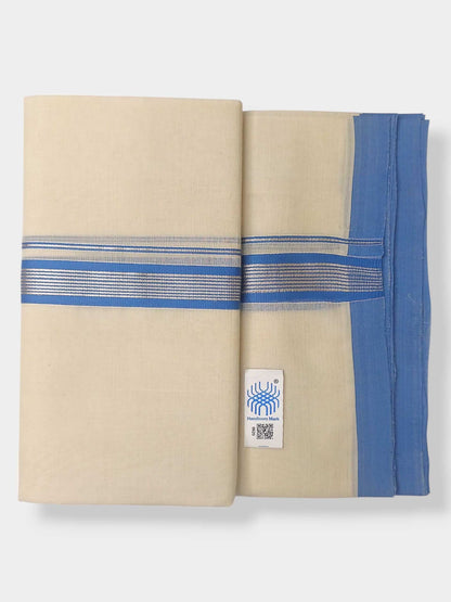Kerala Balaramapuram Pure Cotton Handloom Mundu/Dhoti