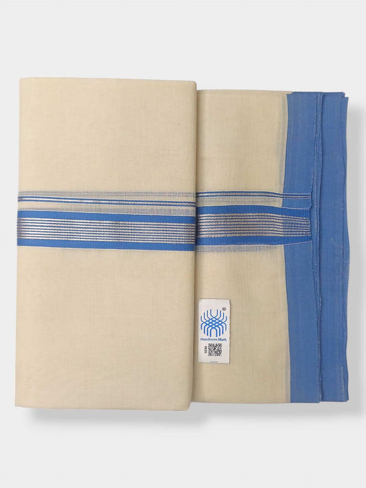 Kerala Balaramapuram Pure Cotton Handloom Mundu/Dhoti