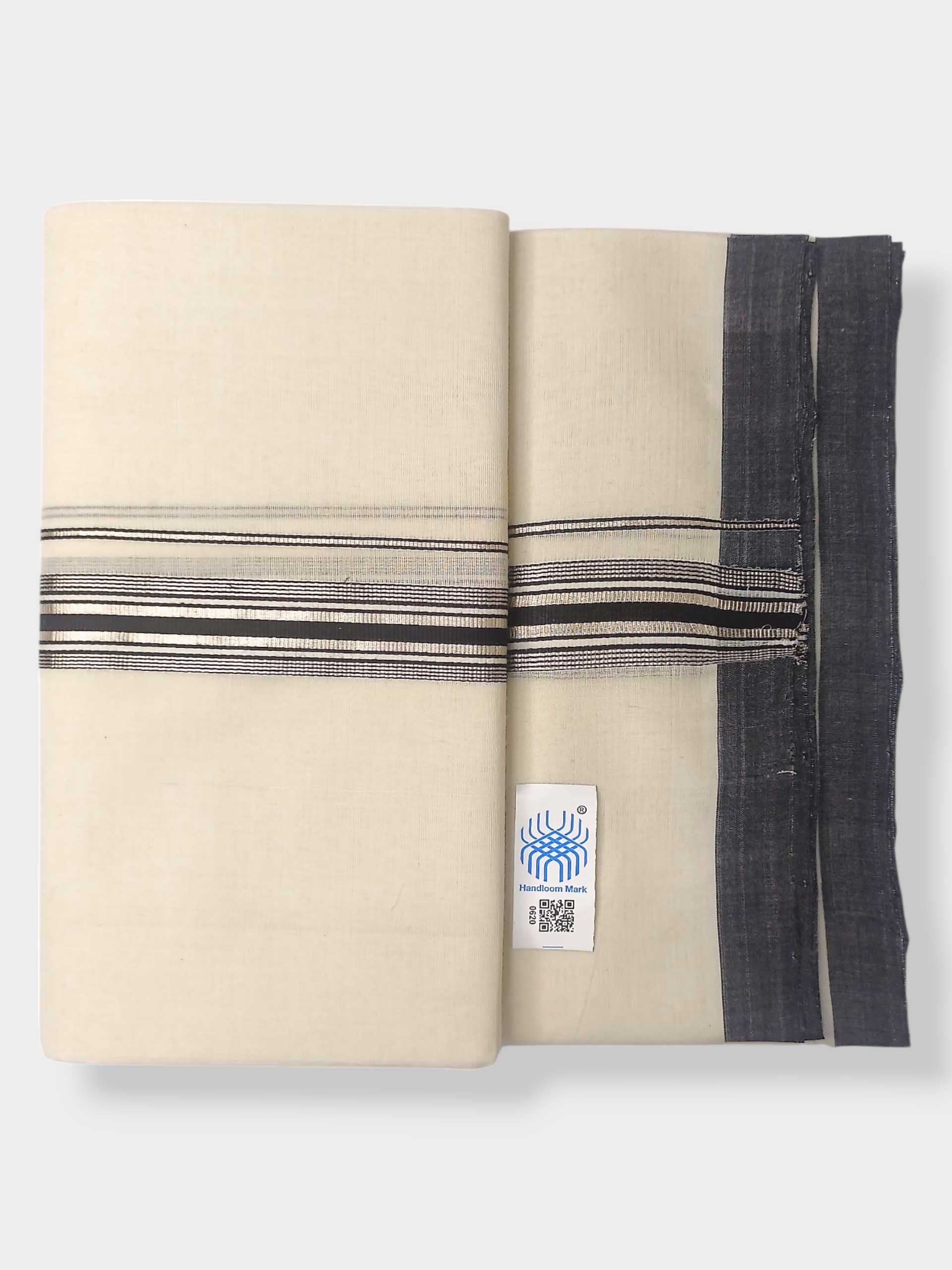 Kerala Balaramapuram Pure Cotton Handloom Mundu/Dhoti