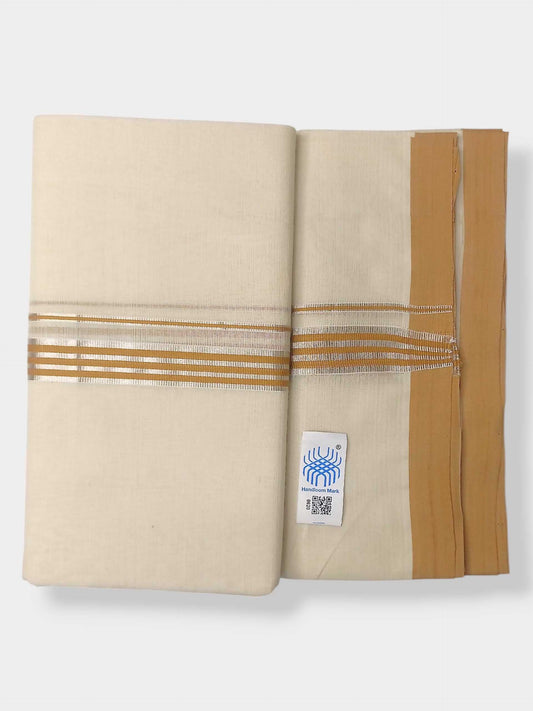 Kerala Balaramapuram Pure Cotton Handloom Mundu/Dhoti
