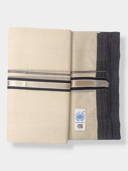 Kerala Balaramapuram Pure Cotton Handloom Mundu/Dhoti