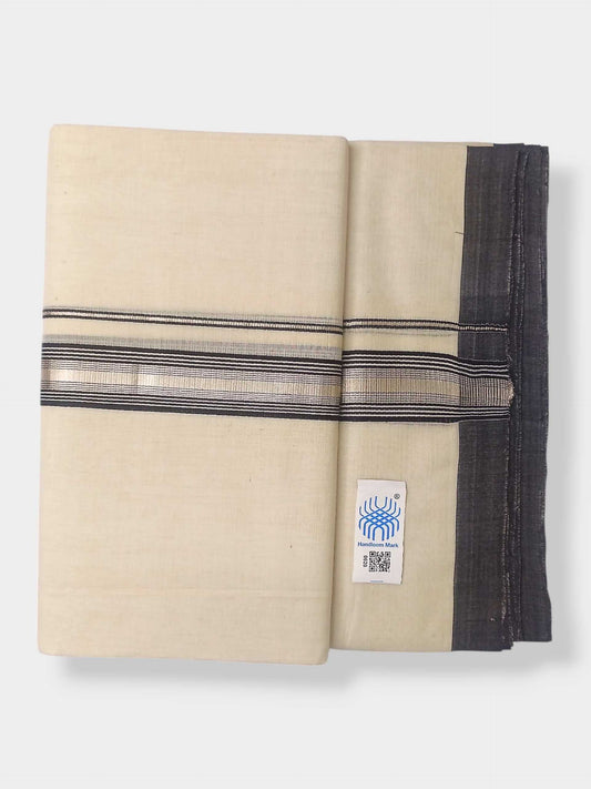 Kerala Balaramapuram Pure Cotton Handloom Mundu/Dhoti