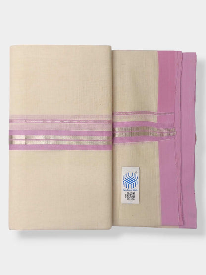 Kerala Balaramapuram Pure Cotton Handloom Mundu/Dhoti