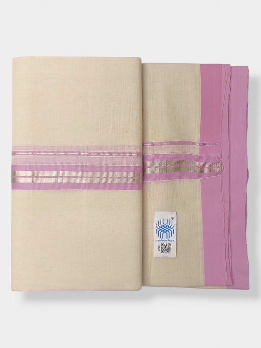 Kerala Balaramapuram Pure Cotton Handloom Mundu/Dhoti