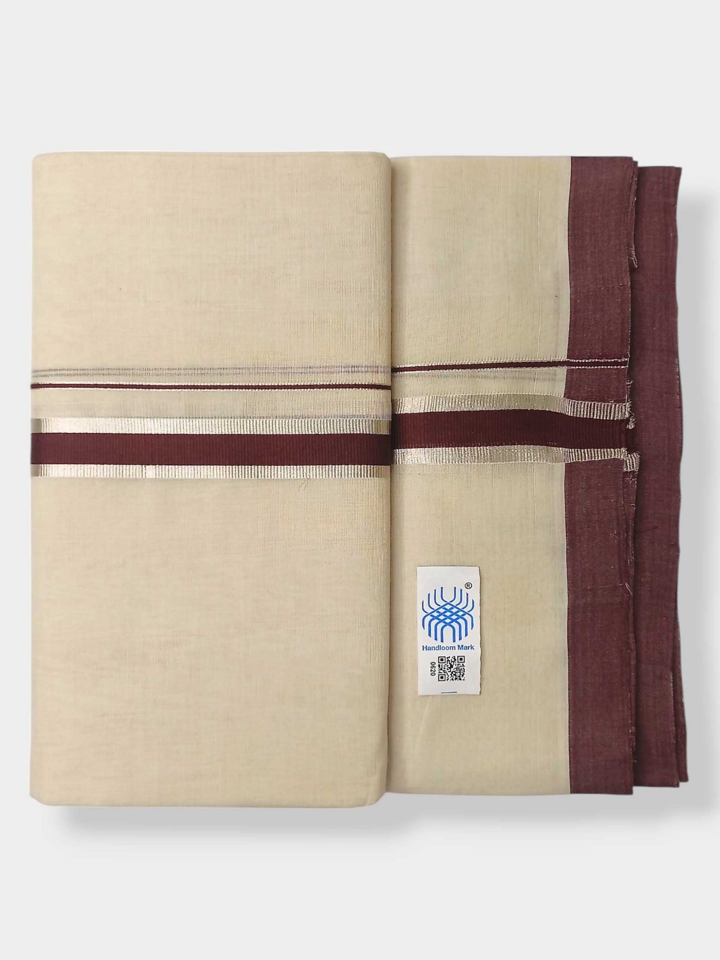 Kerala Balaramapuram Pure Cotton Handloom Mundu/Dhoti