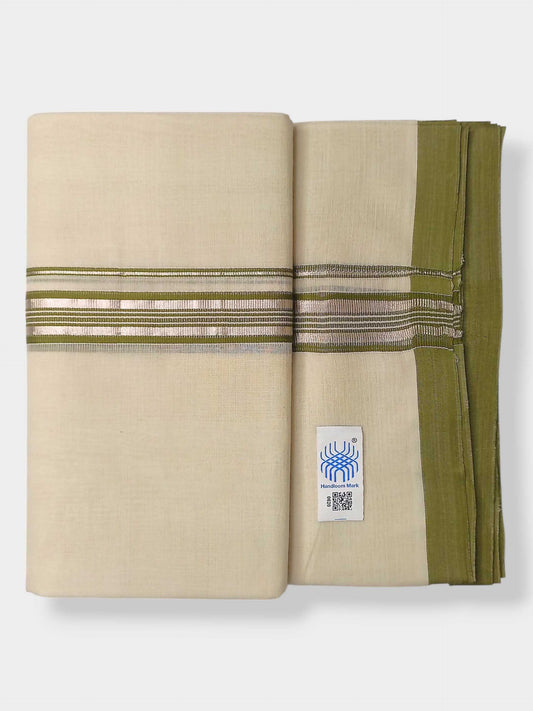 Kerala Balaramapuram Pure Cotton Handloom Mundu/Dhoti