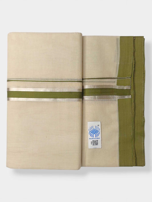 Kerala Balaramapuram Pure Cotton Handloom Mundu/Dhoti