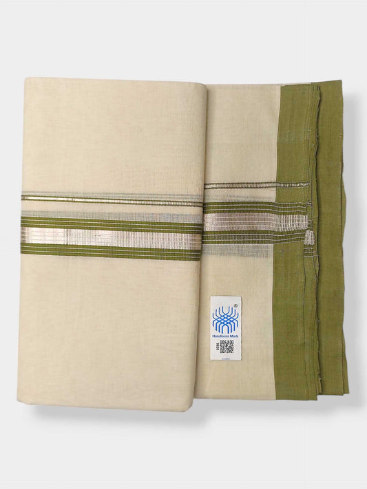 Kerala Balaramapuram Pure Cotton Handloom Mundu/Dhoti