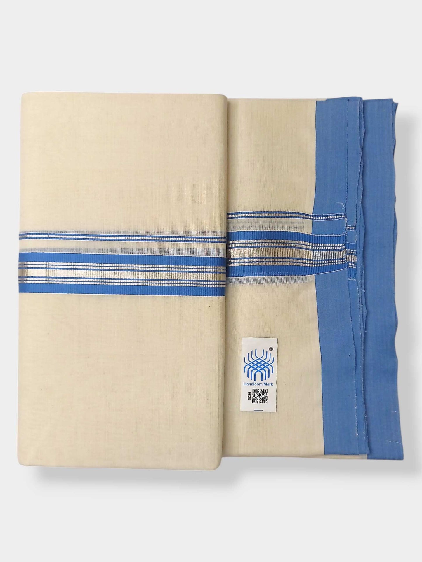 Kerala Balaramapuram Pure Cotton Handloom Mundu/Dhoti