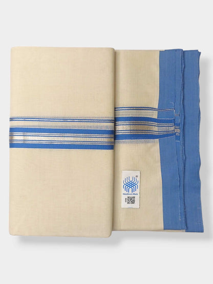 Kerala Balaramapuram Pure Cotton Handloom Mundu/Dhoti