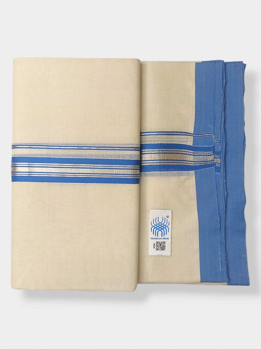 Kerala Balaramapuram Pure Cotton Handloom Mundu/Dhoti
