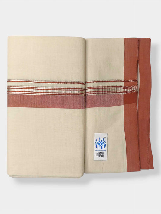 Kerala Balaramapuram Pure Cotton Handloom Mundu/Dhoti