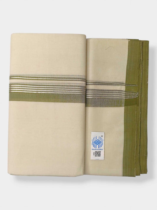 Kerala Balaramapuram Pure Cotton Handloom Mundu/Dhoti