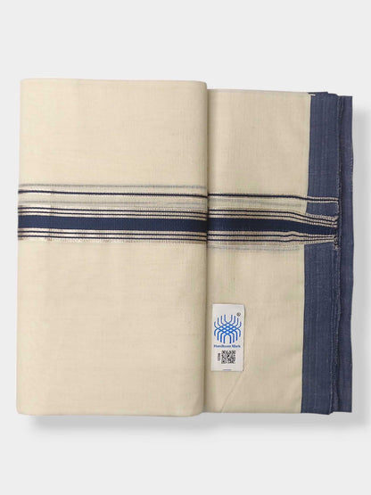 Kerala Balaramapuram Pure Cotton Handloom Mundu/Dhoti