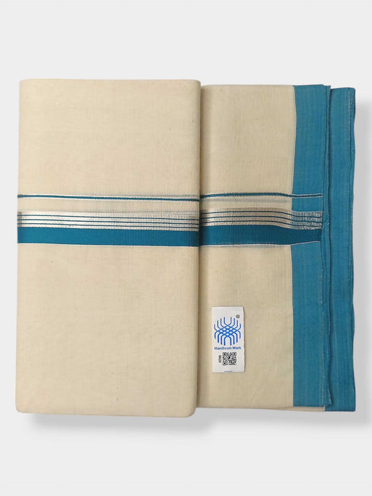 Kerala Balaramapuram Pure Cotton Handloom Mundu/Dhoti