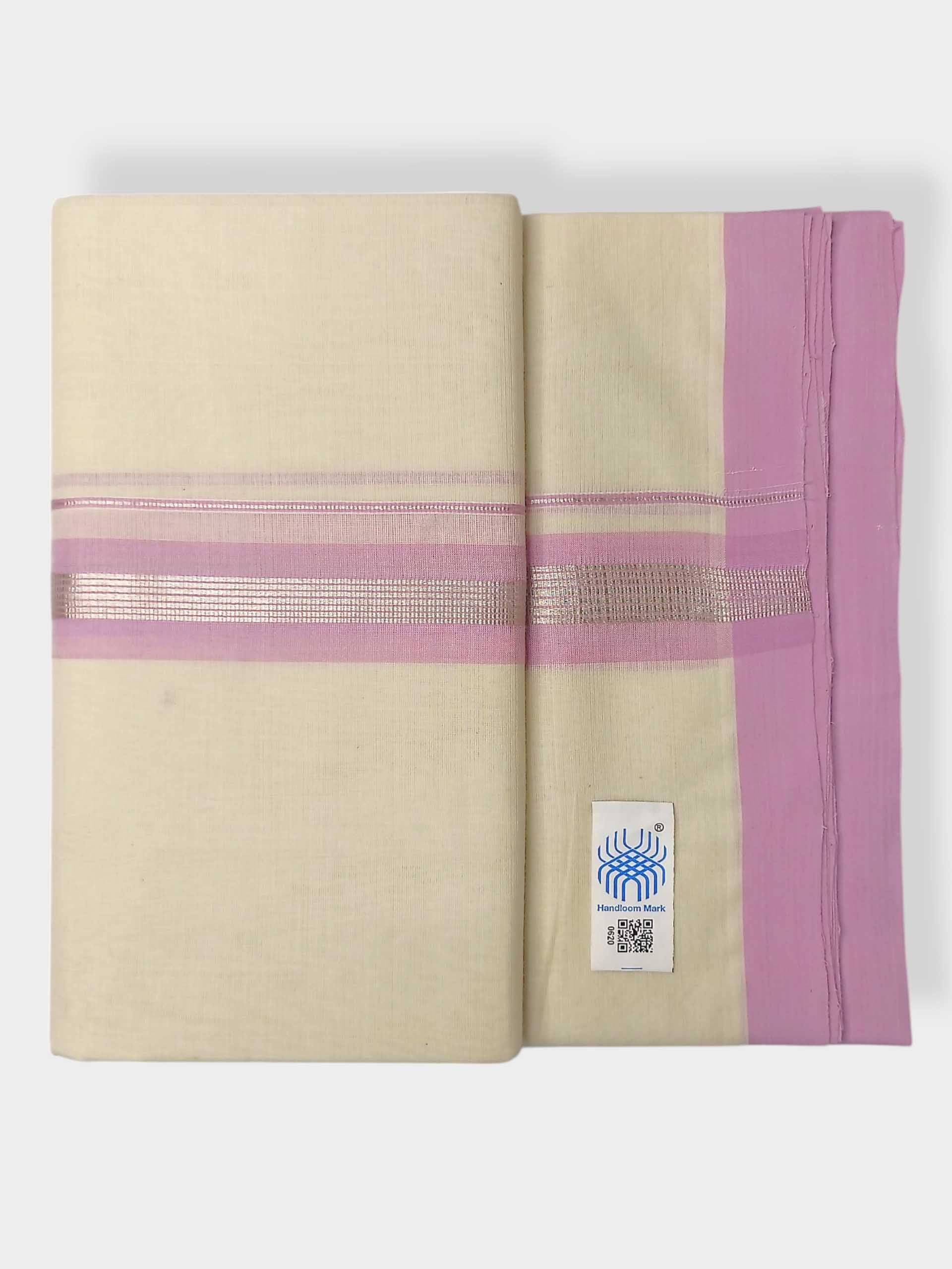Kerala Balaramapuram Pure Cotton Handloom Mundu/Dhoti