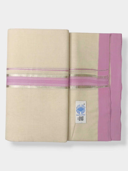 Kerala Balaramapuram Pure Cotton Handloom Mundu/Dhoti