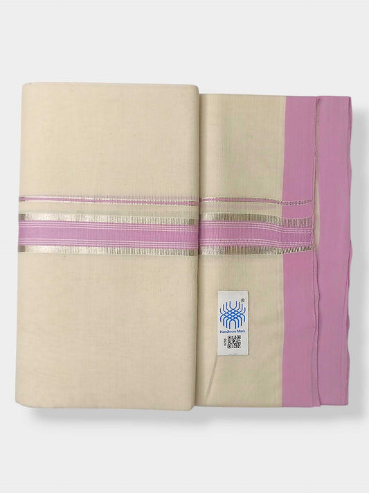 Kerala Balaramapuram Pure Cotton Handloom Mundu/Dhoti