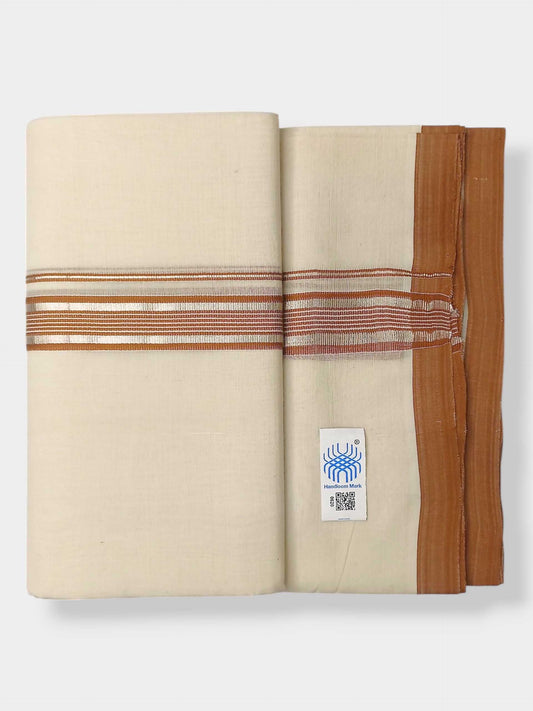 Kerala Balaramapuram Pure Cotton Handloom Mundu/Dhoti