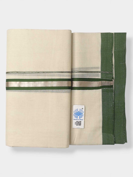 Kerala Balaramapuram Pure Cotton Handloom Mundu/Dhoti