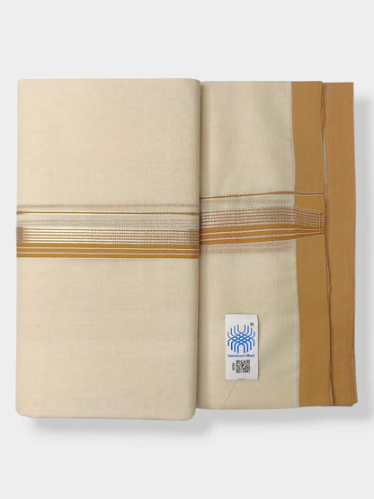 Kerala Balaramapuram Pure Cotton Handloom Mundu/Dhoti