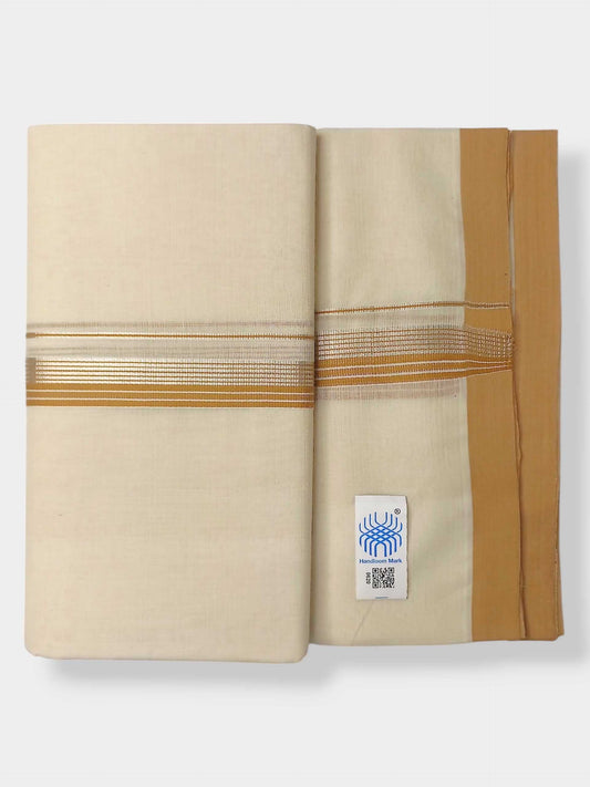 Kerala Balaramapuram Pure Cotton Handloom Mundu/Dhoti