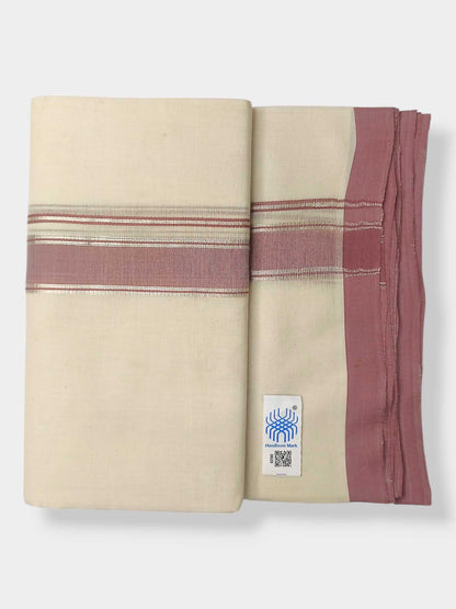 Kerala Balaramapuram Pure Cotton Handloom Mundu/Dhoti